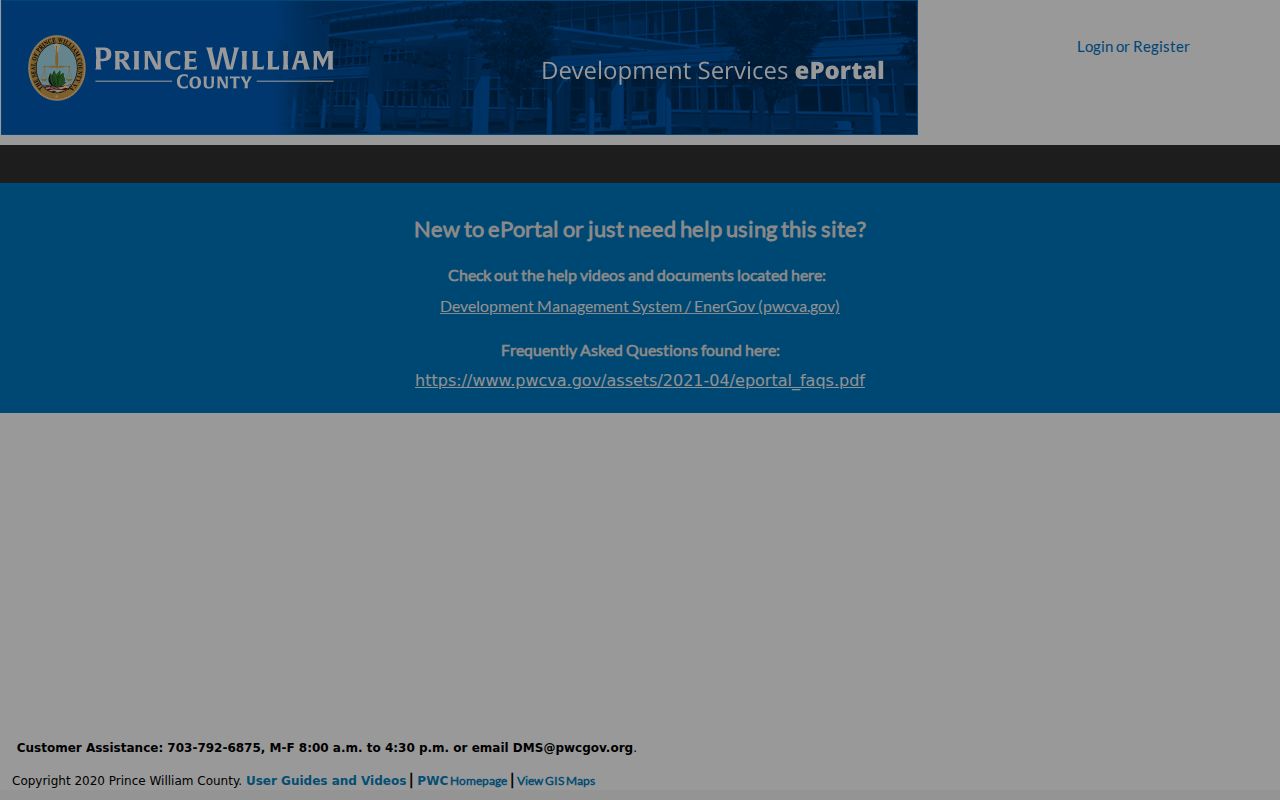 Lake Ridge street directory source, Development Services ePortal address search